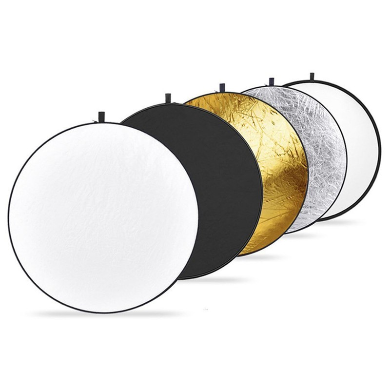 Light Reflector 80CM 5 in 1 Multi Disc Collapsible Circular
