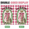 Dyrenson Leopard Welcome Decorative Garden Flag, Jungle Safari Animals