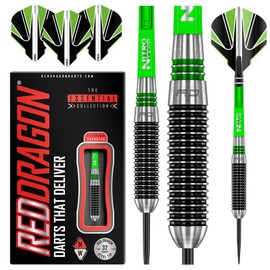 RED DRAGON Titan 2-32g Tungsten Darts Set with Flights and Stems