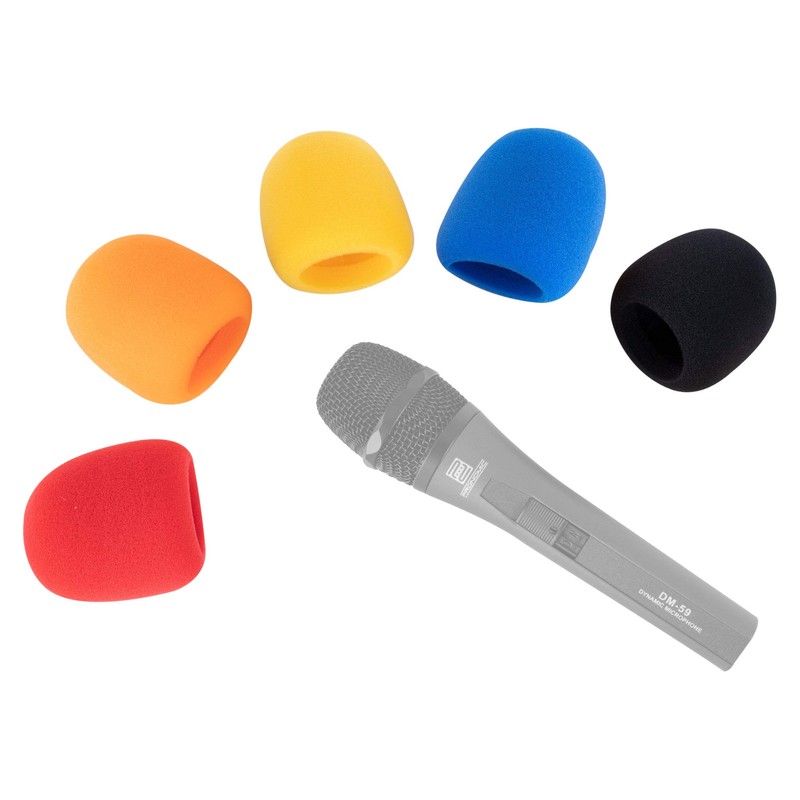 Pronomic WS-505 MC Windscreen for Microphones - Set of 5