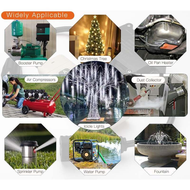 KTNNKG 20-30 amp Waterproof Remote Control Power Switch with Long