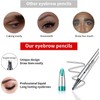 Waterproof & Sweat-Resistant Eyebrow Pencil - 4 Tip Design for