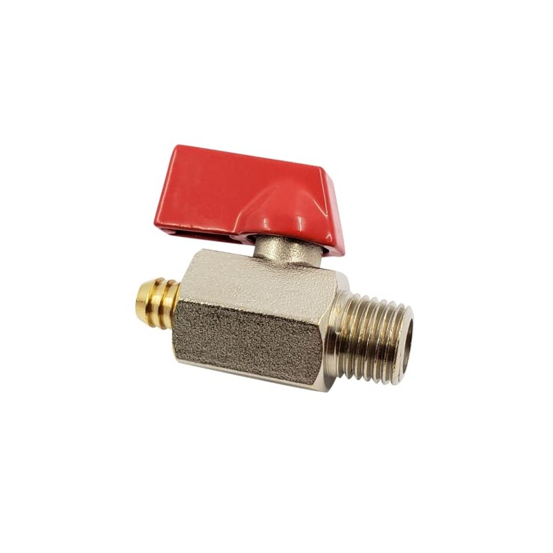 1/4 NPT Ball Drain Valve - 5/16 Barb - K-MOTOR