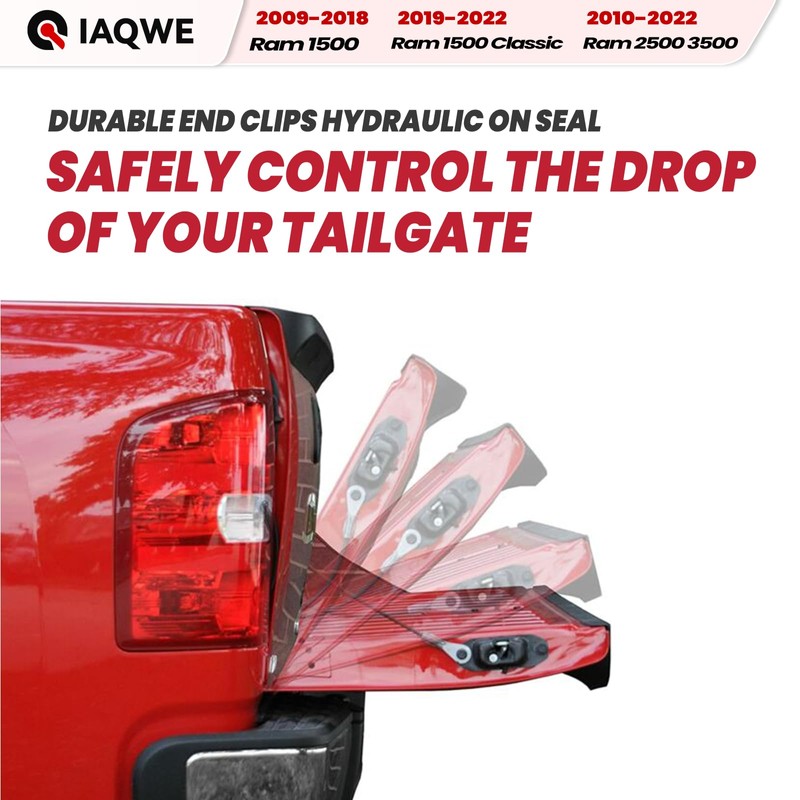 IAQWE Truck Tailgate Assist Shock 43301 Compatible with 2009-2018 Dodge