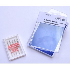 TSL 5 x Round Shank Sewing Machine Needles Nr.70-100, Metal, Silver, 4 x 0.1 x 0.1 cm