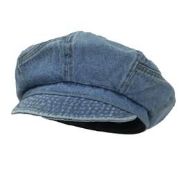 BSYLOO Beret Hat for Women,Denim Baker Hat Newsboy Cabbie Cap Peaky blinder hat for Women Girls
