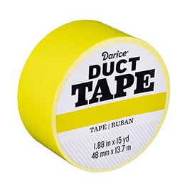 Darice 30079640 Roll: Atomic Yellow, 1.88 Inches x 15 Yards Duct Tape,