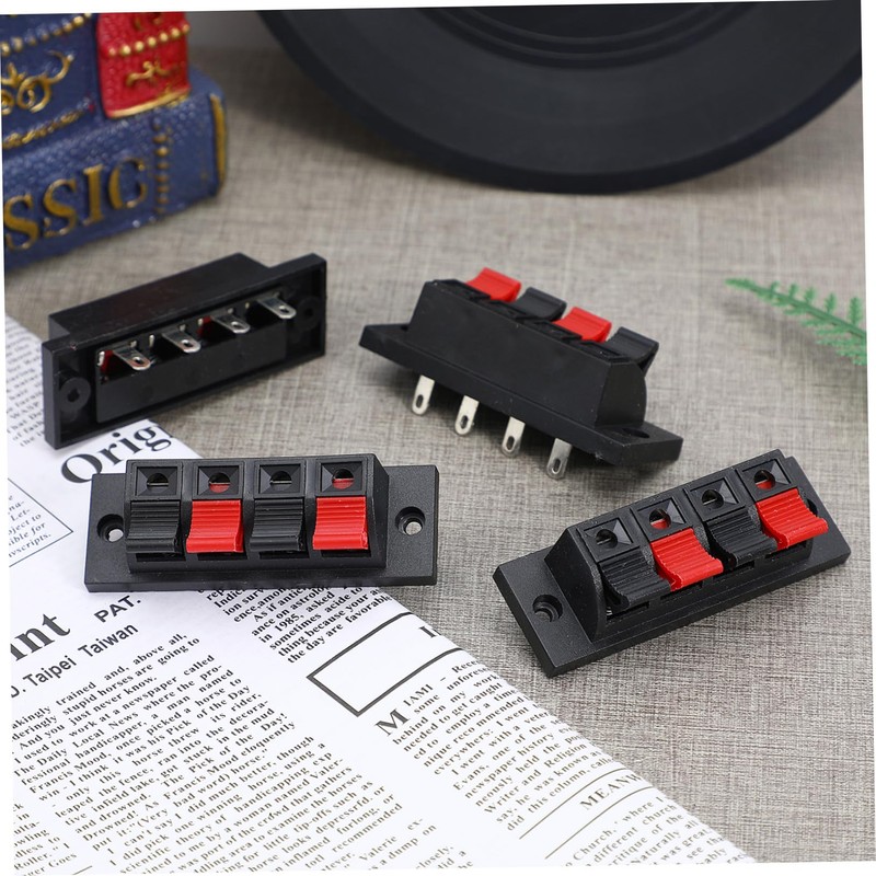 SHOWERORO 10pcs Speaker Box Connectors Loudspeaker Terminal Binding Post for