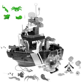 Replacement Parts Bag for Imaginext Ocean Boat N0763 ~ Replacement 4 Sea Creatures Crab Fish