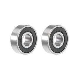 sourcing map 607-2RS Deep Groove Ball Bearings 7 x 19 x 6 mm Double Sealed Chrome Steel Bearings Pack of 2