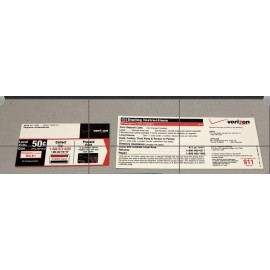 Automatic Electric Verizon PAYPHONE INSTRUCTION CARDS For Automatic Electric 120B Style Payphone