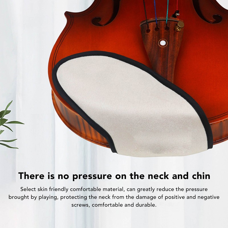 Violin Chin Rest Pad Suede Fabric Skin Friendly Comfortable Washable