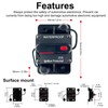 Xipupoo 30 Amp Circuit Breaker Resettable Fusewith Manual Reset Switch