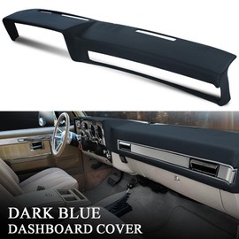 Dash Cover Dashboard Fit For GMC Chevy Full Size Pickup 1981 1982 1983 1984 1985 1986 1987,Fit GMC Chevy SUV 1981-1991 Dark Blue Dash Cover Bezel