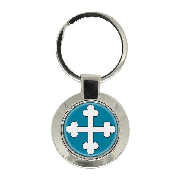 Heraldic Cross Bottony Key Ring