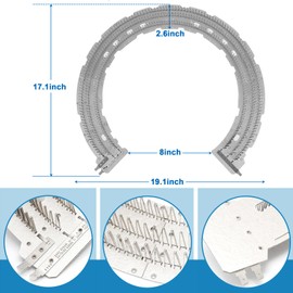 WE11M10001 for GE Dryer Heating Element Replacement Parts GTD42EASJ2WW Heating Element Fits GE, Hotpoint, Fisher & Paykel Electric Dryers Laundry Mica Heater Repair Kit, Replace 17380082 WE11M32