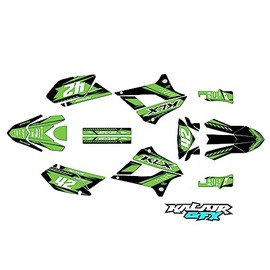 Kalair GFX Graphics Kit for Kawasaki KLX 300SM (2021-2023) Lethal Series Green-shift 09 Mil - Dirt bike Custom Racing Graphics Decals Stickers Kit, no-plastics