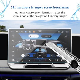 SKTU for 2025 VW Tiguan Screen Protector 12.9 Inch for 2025+ Volkswagen Tiguan 12.9-Inch Navigation Display 2025 Tigua n Accessories Screen Protective Film Tempered Glass [9H Hardness, Ultra Clear, Anti-Glare]