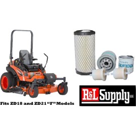 Kubota ZD18 ZD21 F Filter Maintenance Kit Free Shipping Oil Fuel Air