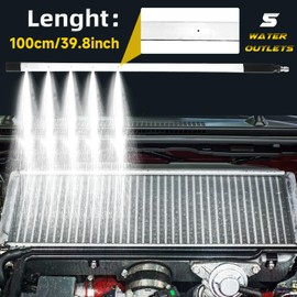 Foinwer 39''Portable Radiator Cleaning Wand,2000 PSI Radiator Flush and Cleaner Tool,Quick Cleaning,Two 1/4''Quick Coupler,Radiator Pressure Washer Tool Fit for Household Cars,Trucks,RV Radiators