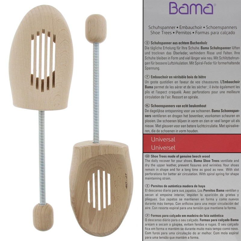 Bama Unisex Beech Wood Shoe Trees - Brown, 46 EU