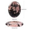 Amogeeli 2pcs Oval Thumb Worry Crystal for Stress and Anxiety,