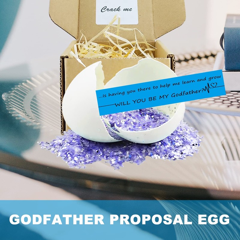 MUFUN Godfather Proposal Egg, Will You Be My Godfather, Be