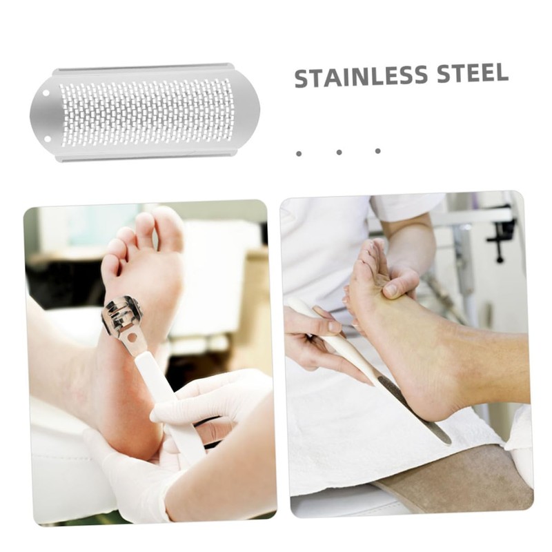 FRCOLOR 2pcs Foot File Callus Remover Replacement Blades Tools Stainless