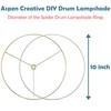 Aspen Creative 20102-11, Metal DIY Drum Lamp Shade Strong Ring,