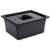 Vogue Polycarbonate 1/2 Gastronorm Container 150 mm Deep, Black, Capacity: