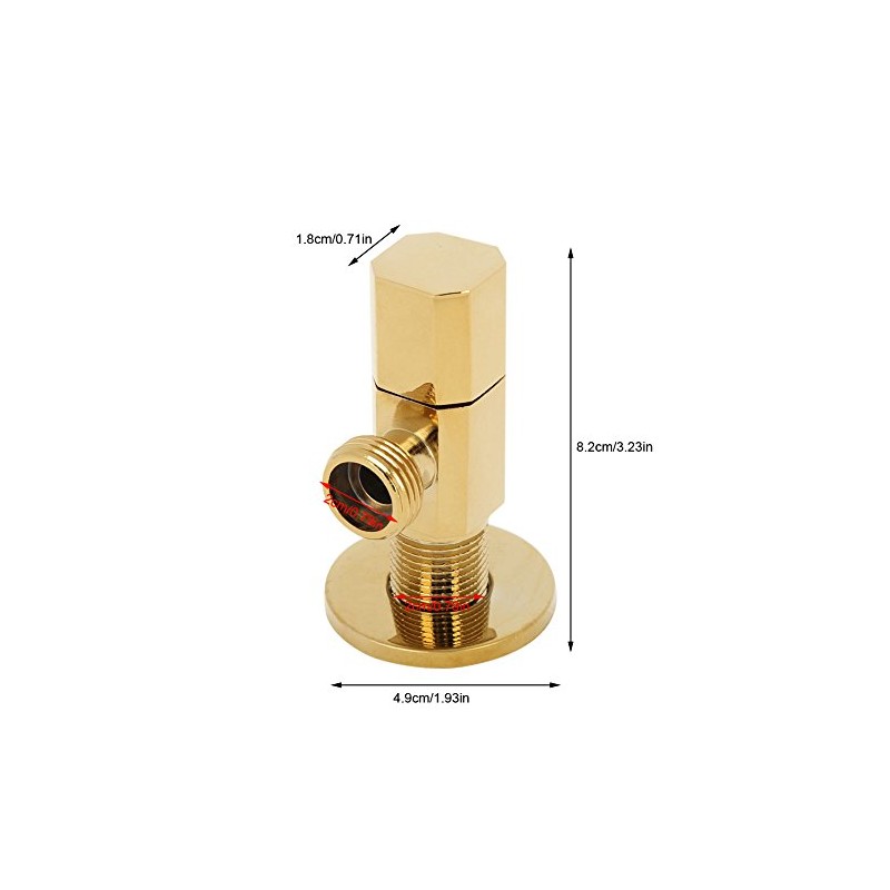 Brass Hot/Cold Water, Bathroom Installation Washbasin Taps, Shut Off Faucet,
