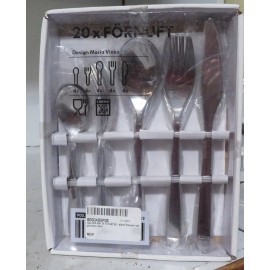 IKEA FORNUFT 20 Piece Flatware Set Stainless Steel New Boxed 4 Place Settings