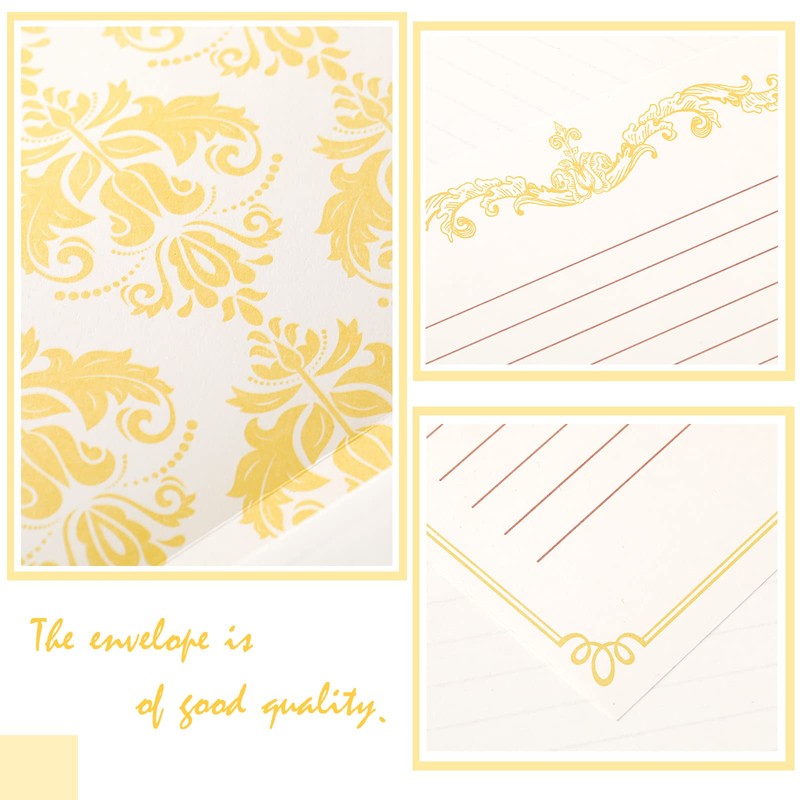 Eersida 150 Sheets Vintage Stationery Paper and Envelopes Letter Set
