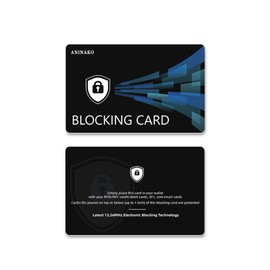 [aninako] Anti-Skimming Card Case, Set of 2, RFID/NFC Blocking, For Credit Cards, IC Cards, Passports, Radio Block, Electronic Money/Skimming Crime Prevention, Personal Information Protection, Fits