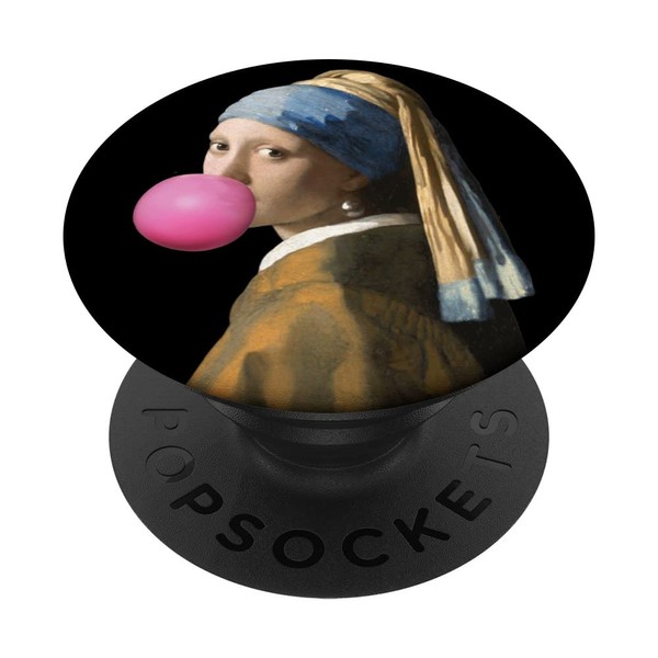 Johannes Vermeer's Girl with a Pearl Earring with Bubble Gum
