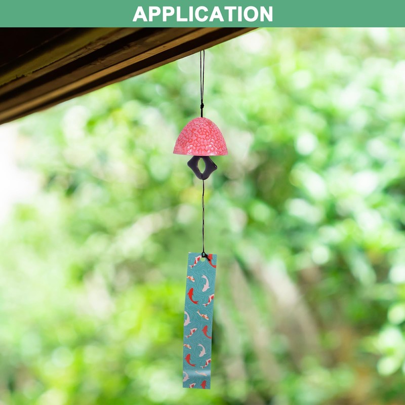 M METERXITY 1-Pack Japanese Wind Chime, Metal Temple Bell Vintage