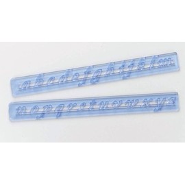 FMM Lower Case Letter & Flower Cookie Cutter Set (26 Pieces) - Aluminium, Polished, Hand Wash Only