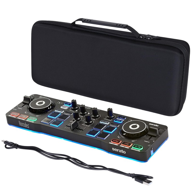 co2CREA Hard Travel Case replacement for Hercules DJ DJControl Starlight