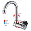 Riloer Foldable Copper Kitchen Tap, 360° Rotating Basin Tap, Cold
