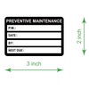 2x3 inch Preventive Maintenance Stickers for Machines and Equipments 100