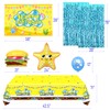 GONIGONY 118 Pcs Yellow Cartoon Birthday Decorations for 10 Guests