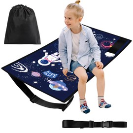 Aeroplane Seat Extension Children, Aeroplane Bed Children 77 x 44 cm, Portable Seat Extension Aeroplane Children, Cot Plane, Airplane Kids Bed, Airplane Bed for Children (Starry Sky Blue)