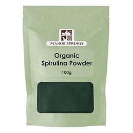 Organic Spirulina Powder 100g by Manor Springs Organic