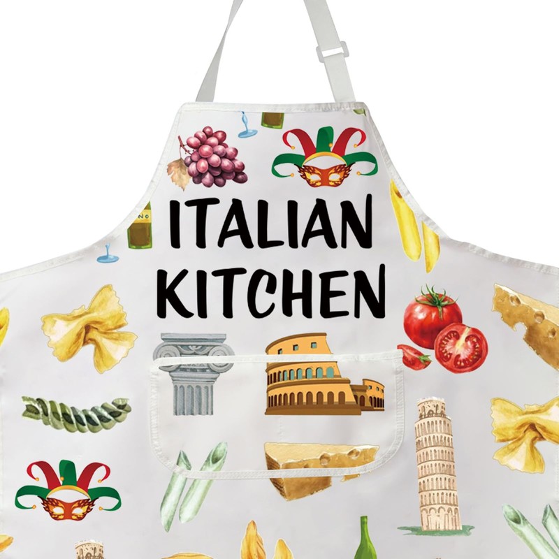 Italian Cooking Apron For Women Men Italian Chef Apron Italy