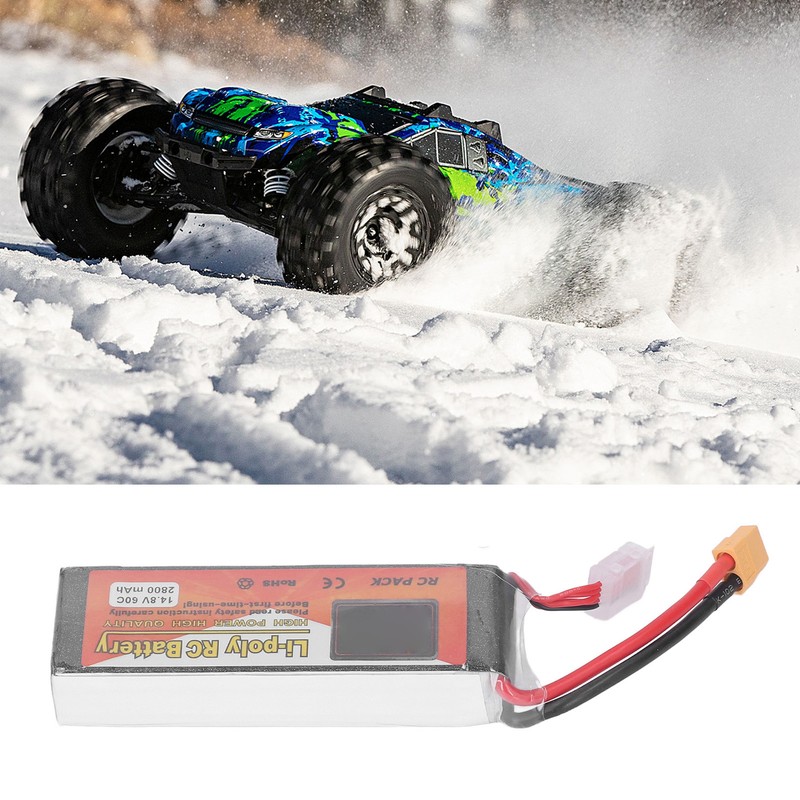 RC Lipo Battery 14.8V 60C Discharge Rate 4S XT60 Plug