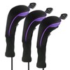 Andux 3 Pack Long Neck Golf Hybrid Club Head Covers