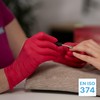 Arnomed Disposable Gloves, Red, S, Nitrile Gloves with box of