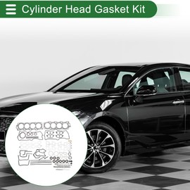 Motoforti Cylinder Head Gasket Kit Engine Valve Gasket Set for Toyota Engine 1UZ Rubber No.0411150041 Efficiency Seal