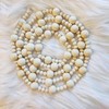 TENOL Christmas Wood Bead Garland Xmas Tree Ornament 3.6M Long