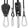 6 Pairs 1/8" Heavy Duty Ratchet Hangers, Adjustable Rope Hangers,